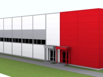 Производственное здание с АБК из сэндвич-панелей