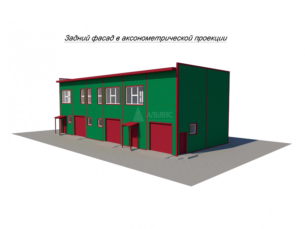 3D визуализация Офис из сэндвич-панелей - фото 4