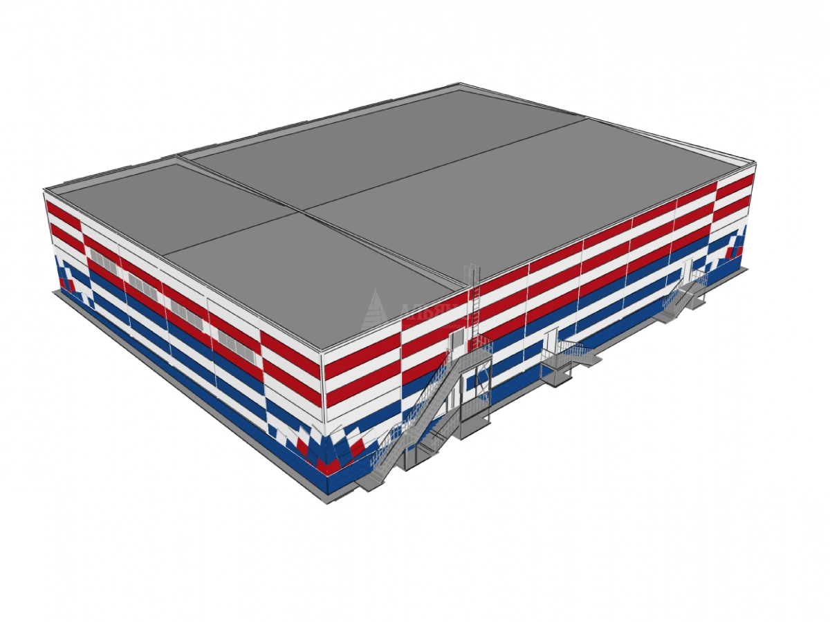 3D визуализация Магазин из сэндвич-панелей - фото 14