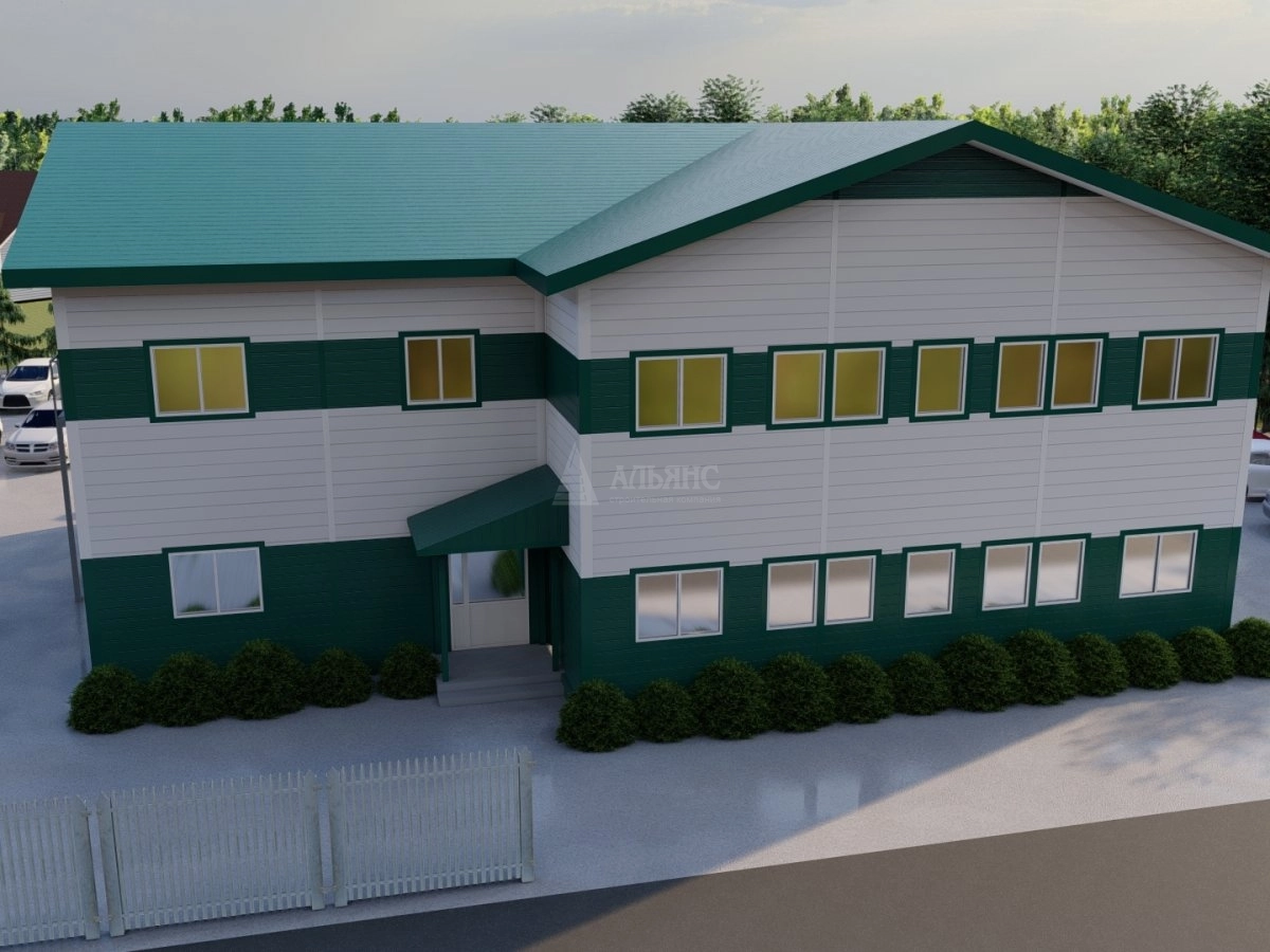 3D визуализация Общежитие из сэндвич-панелей - фото 5